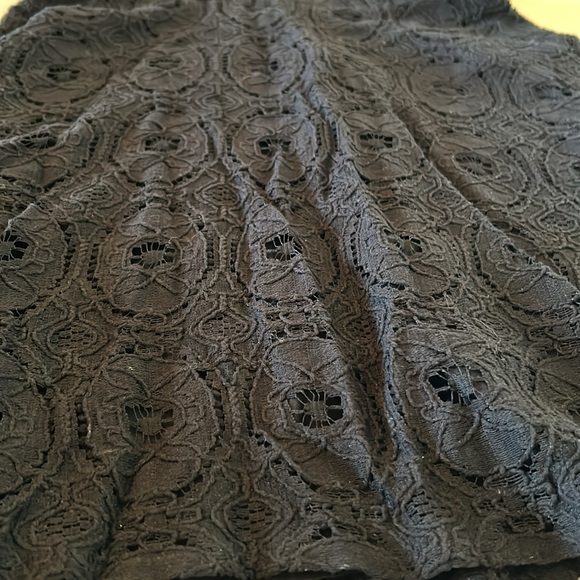 BB Dakota Black Lace Dress 👗 Fit & Flare Mini Sleeveless Cocktail Party Dress - Picture 14 of 15